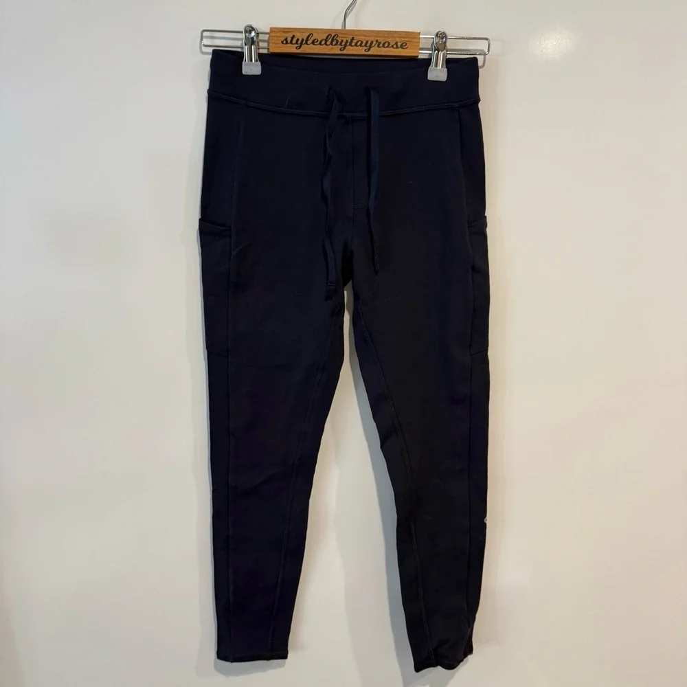 ALO Yoga Checkpoint Dark Navy High-Rise Active Leggings